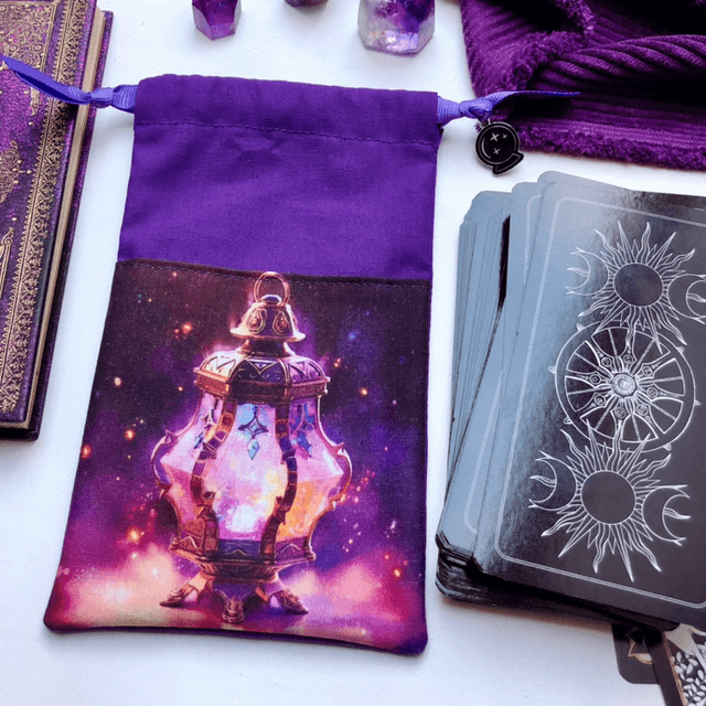 Pochon carte oracle/tarot - Lanterne mystique