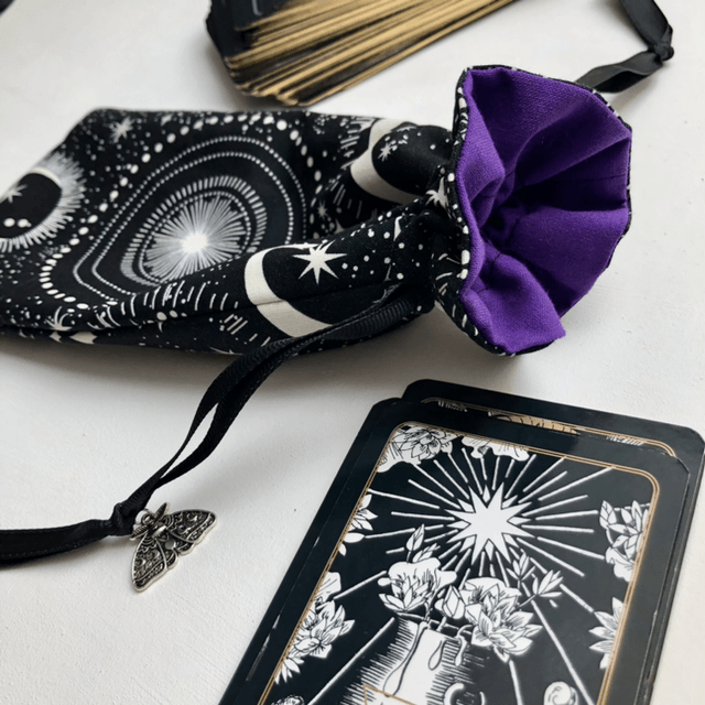 Pochon XXL Oracle/Tarot- Modèle Ciel étoilé 