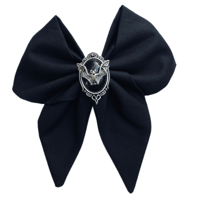 Barrette à cheveux noeud- Chauve-souris