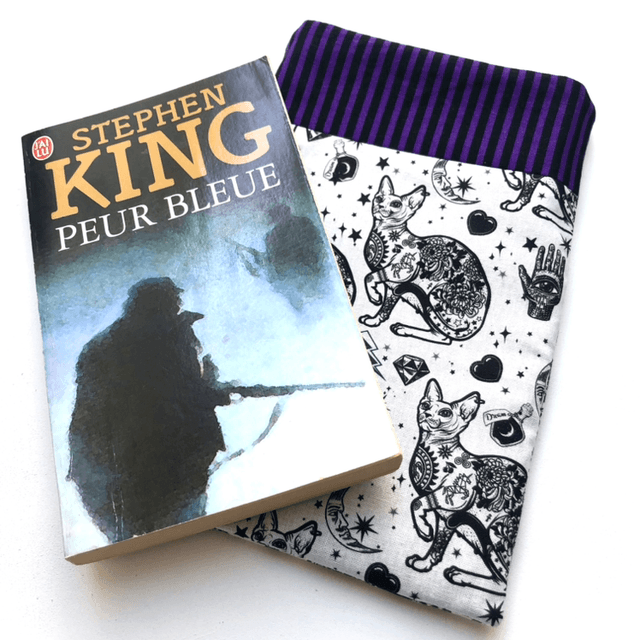 Pochette à livre de poche - Modèle Tattoo Cat 
