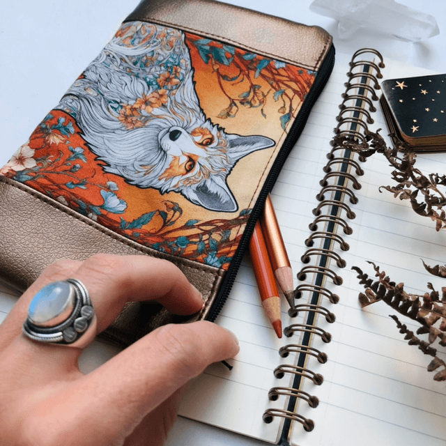 Trousse Talisman Renard - Automne cuivré