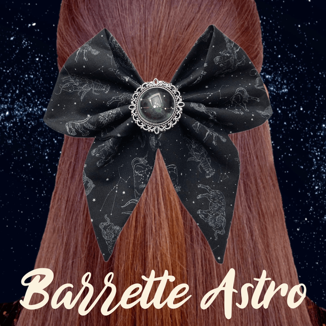 Barrette à cheveux - Signe astro à personnaliser 