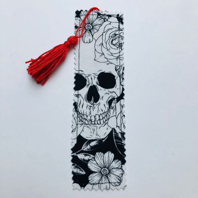 Marque page - Skull Flower