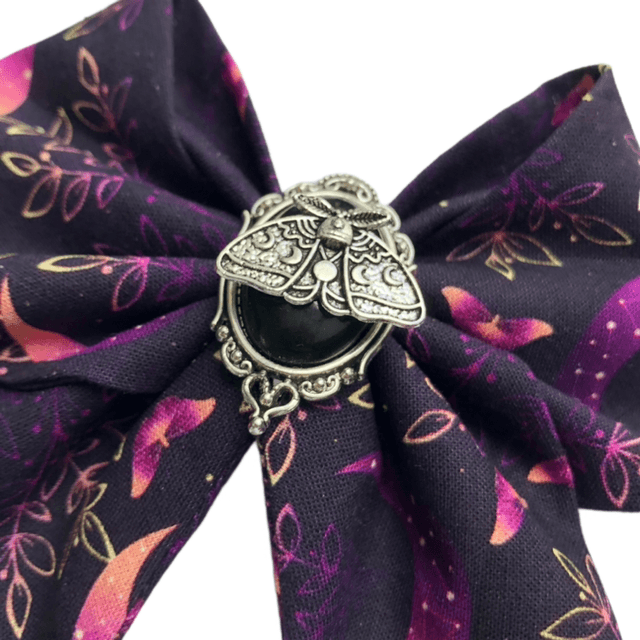 Barrette à cheveux - Purple Moth 