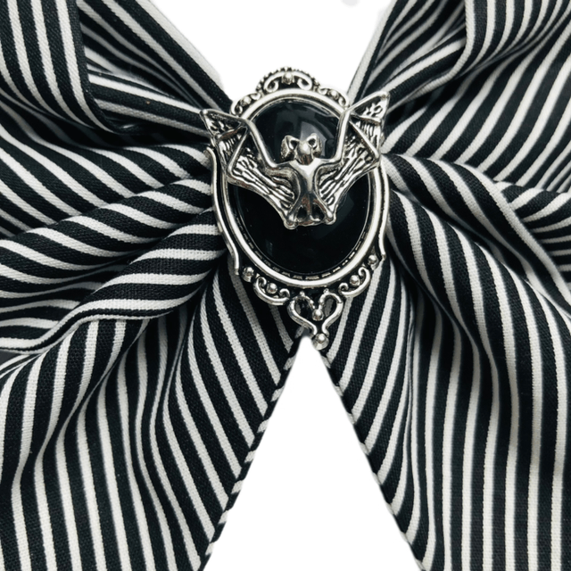 Barrette à cheveux noeud- Chauve-souris