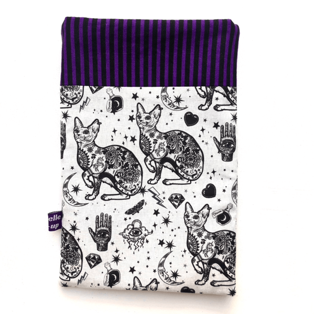 Pochette à livre de poche - Modèle Tattoo Cat 