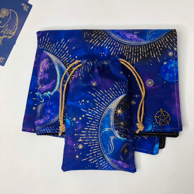 Tapis cosmic moon & pochon assorti