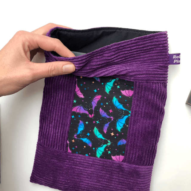 Pochette à livre broché - Crazy bât velours 