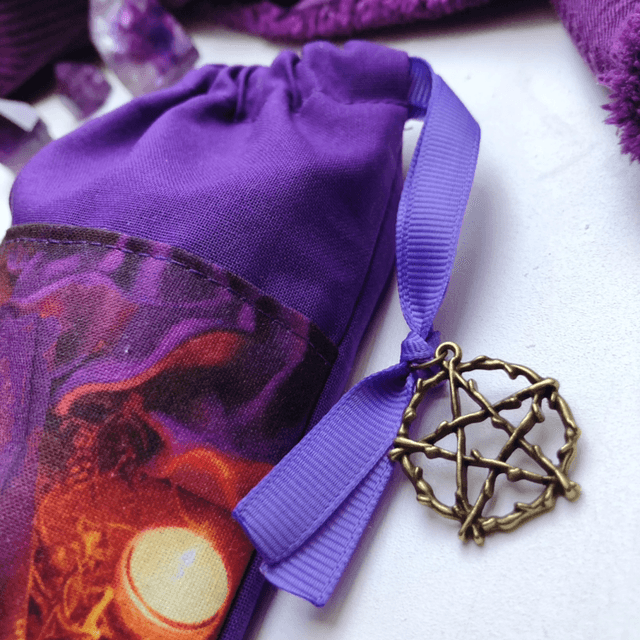 Pochon carte oracle/tarot - Grimoire enchanté