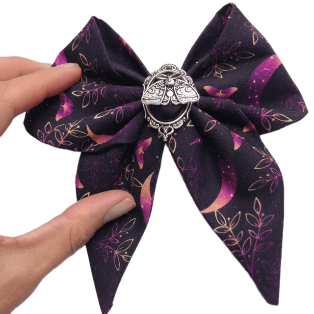 Barrette à cheveux - Purple Moth 