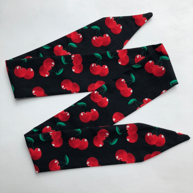 Bandeau à nouer - Modèle Cherry Cherry