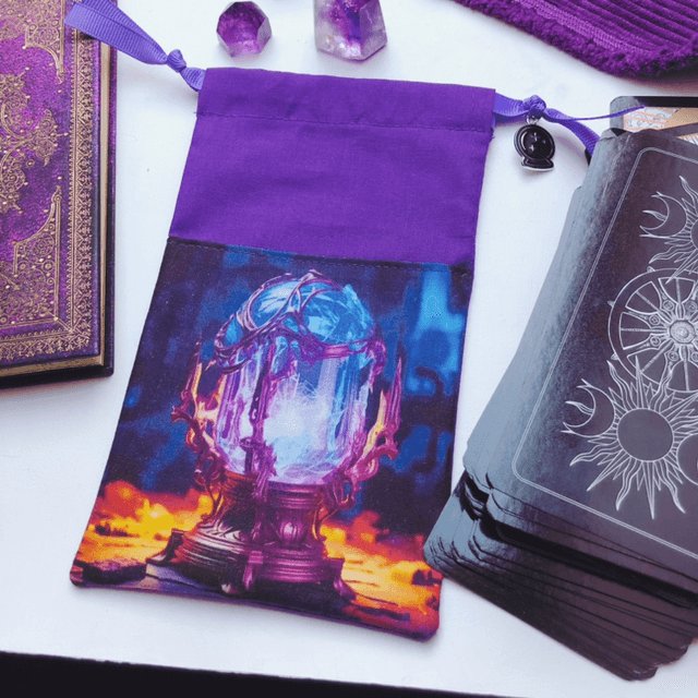 Pochon carte oracle/tarot - Cristal magique