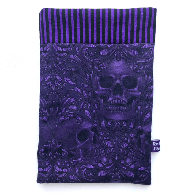 Pochette à livre de poche - Modèle Purple Skull