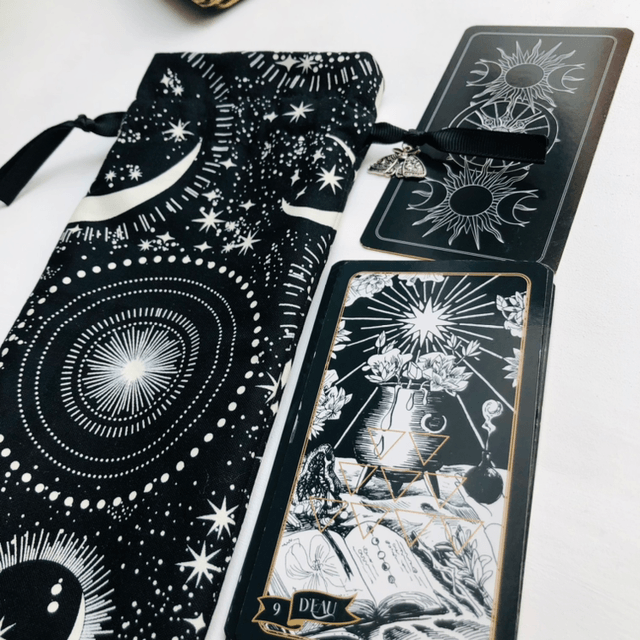 Pochon XXL Oracle/Tarot- Modèle Ciel étoilé 