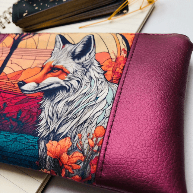 Trousse Talisman Renard - Automne pink
