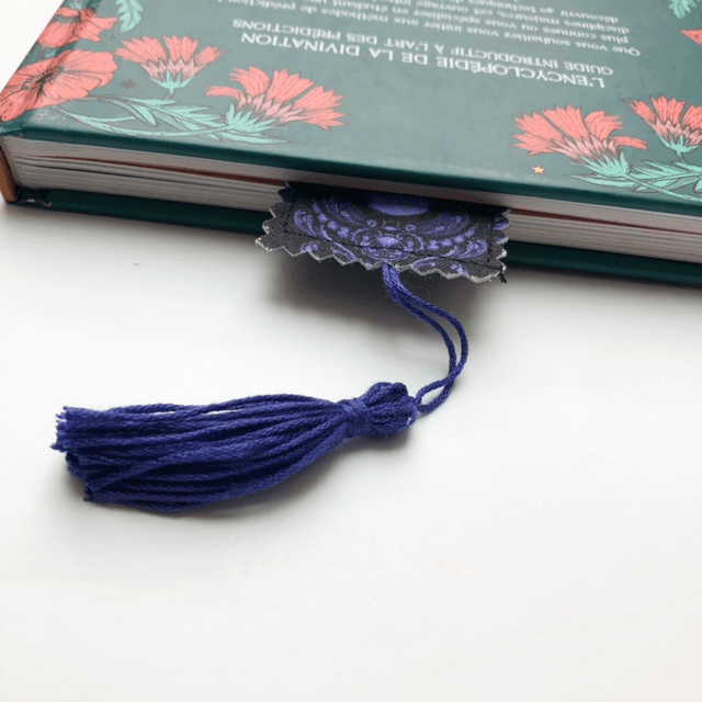 Marque page - Purple skull 