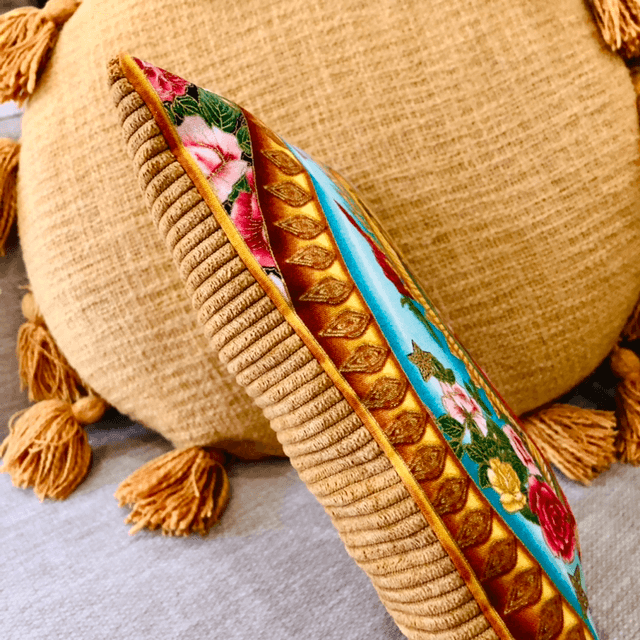 Mini coussin Notre Dame - Côtelé Gold 2