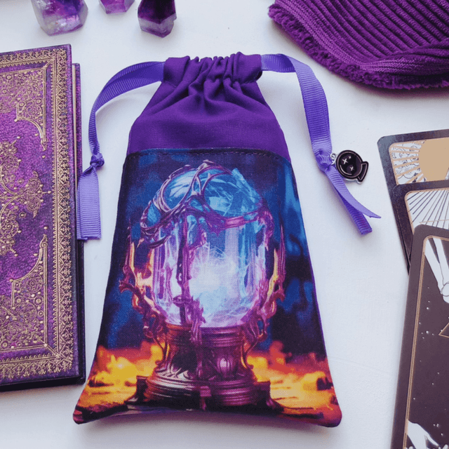 Pochon carte oracle/tarot - Cristal magique