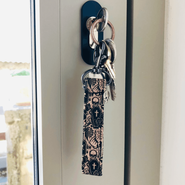 Porte clef dragonne - Cercueil goth