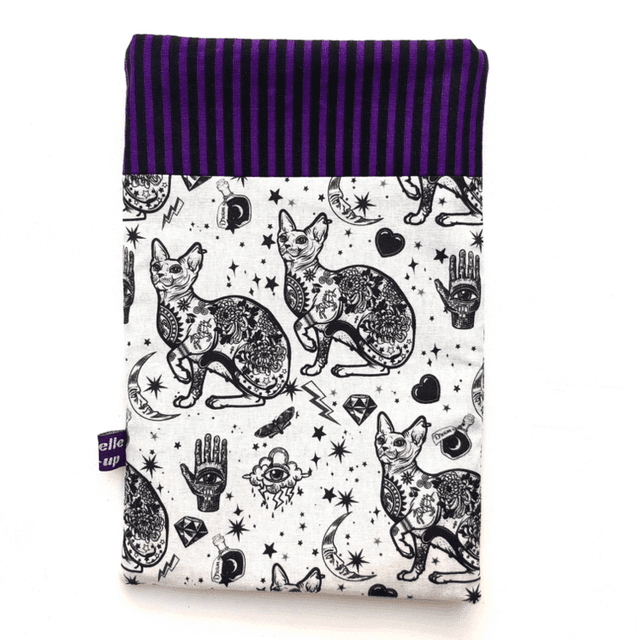 Pochette à livre de poche - Modèle Tattoo Cat 