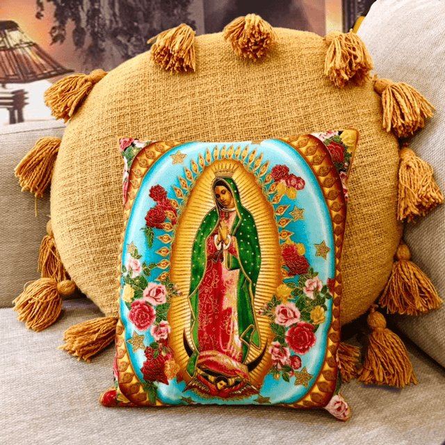 Mini coussin Notre Dame - Côtelé Gold 2