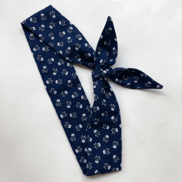 Bandeau à nouer - Modèle Mini Skull