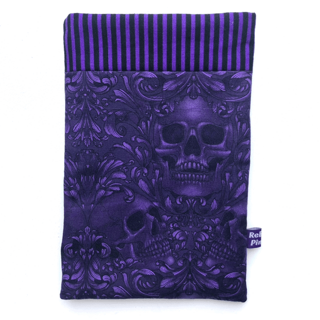 Pochette à livre de poche - Modèle Purple Skull