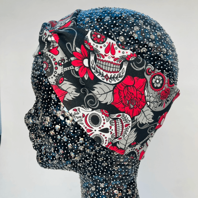 Bandeau extensible - Calaveras rouge